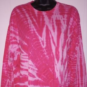 Victoria's Secret PINK Long Sleeve Tye Dye T-Shirt